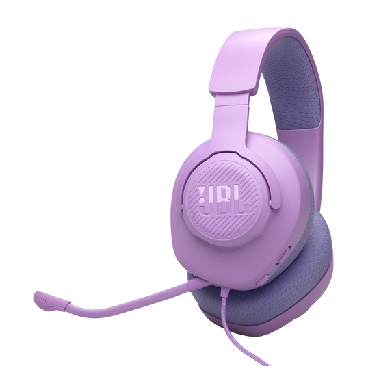 JBL Quantum 100M2 - Purple - Wired over-ear gaming headset with detachable mic and mute option - Hero image number null